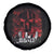 Retro 8647 Spare Tire Cover Vintage USA American Flag Skull