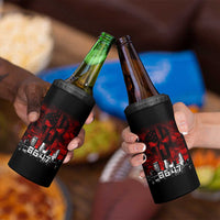 Retro 8647 4 in 1 Can Cooler Tumbler Vintage USA American Flag Skull