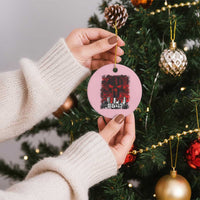 Retro 8647 Ceramic Ornament Vintage USA American Flag Skull - Wonder Print Shop