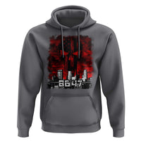 Retro 8647 Hoodie Vintage USA American Flag Skull