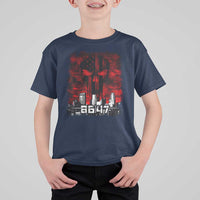 Retro 8647 T Shirt For Kid Vintage USA American Flag Skull