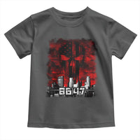 Retro 8647 Toddler T Shirt Vintage USA American Flag Skull