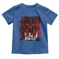 Retro 8647 Toddler T Shirt Vintage USA American Flag Skull