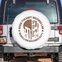 When Tyranny Becomes Law Rebellion Becomes Duty Spare Tire Cover We The People 1776 US Flag