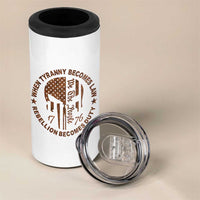 When Tyranny Becomes Law Rebellion Becomes Duty 4 in 1 Can Cooler Tumbler We The People 1776 US Flag