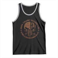 When Tyranny Becomes Law Rebellion Becomes Duty Tank Top We The People 1776 US Flag