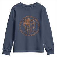 When Tyranny Becomes Law Rebellion Becomes Duty Youth Sweatshirt We The People 1776 US Flag
