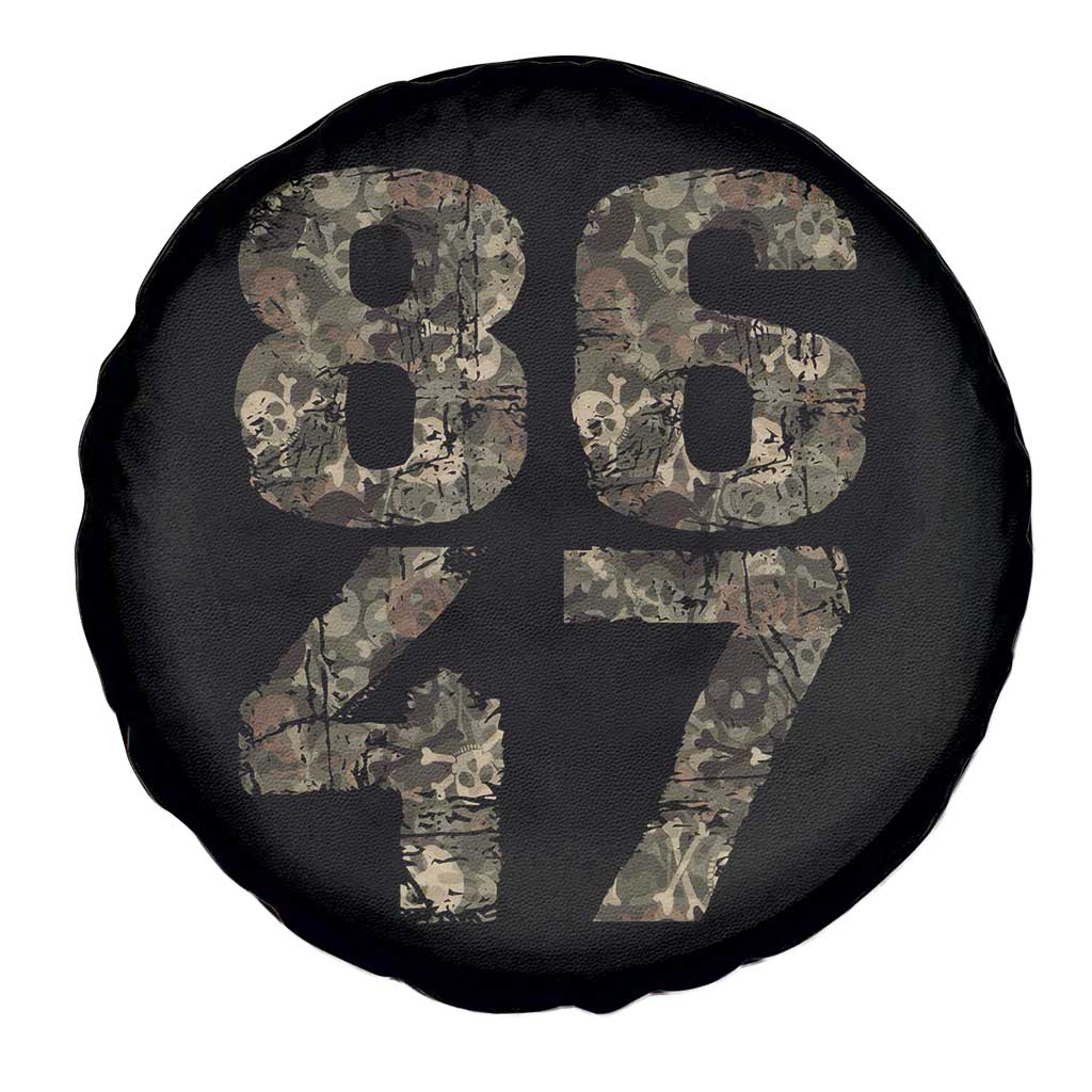 Retro 8647 Spare Tire Cover Vintage Camouflage Camo Skull