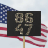 Retro 8647 Protest Sign Vintage Camouflage Camo Skull - Wonder Print Shop