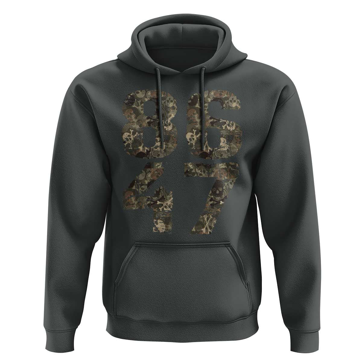 Retro 8647 Hoodie Vintage Camouflage Camo Skull