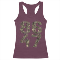 Retro 8647 Racerback Tank Top Vintage Camouflage Camo Skull
