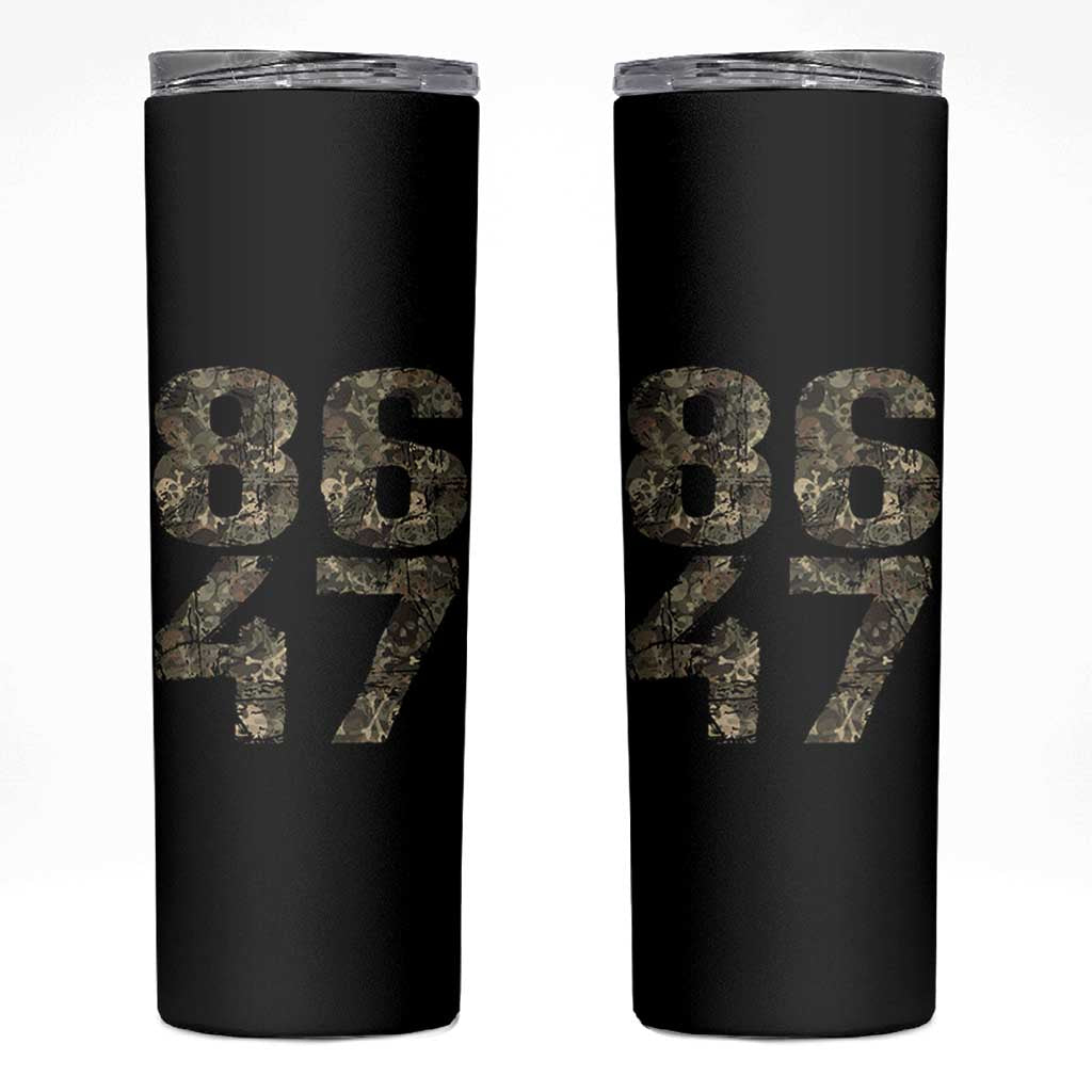 Retro 8647 Skinny Tumbler Vintage Camouflage Camo Skull