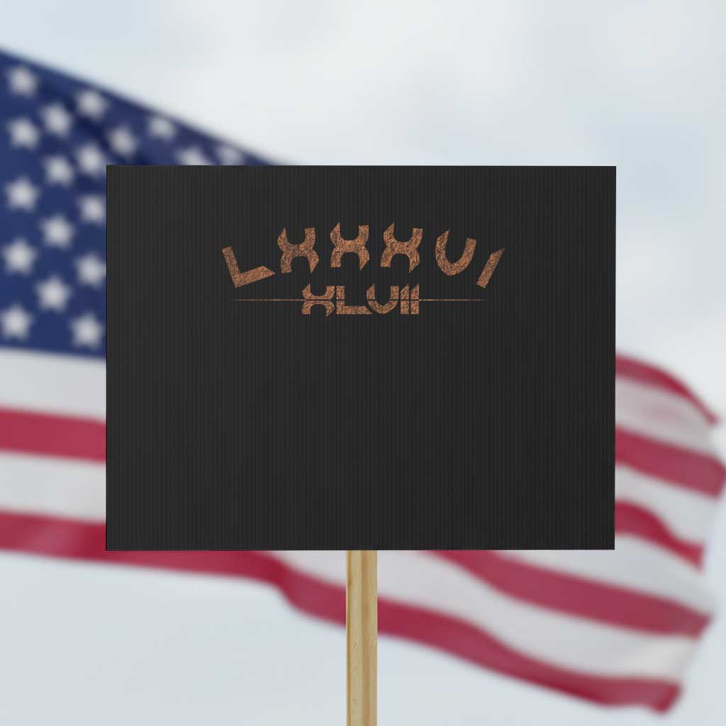 Retro 8647 Protest Sign Roman Numerals LXXXVI XLVII 86 47 - Wonder Print Shop