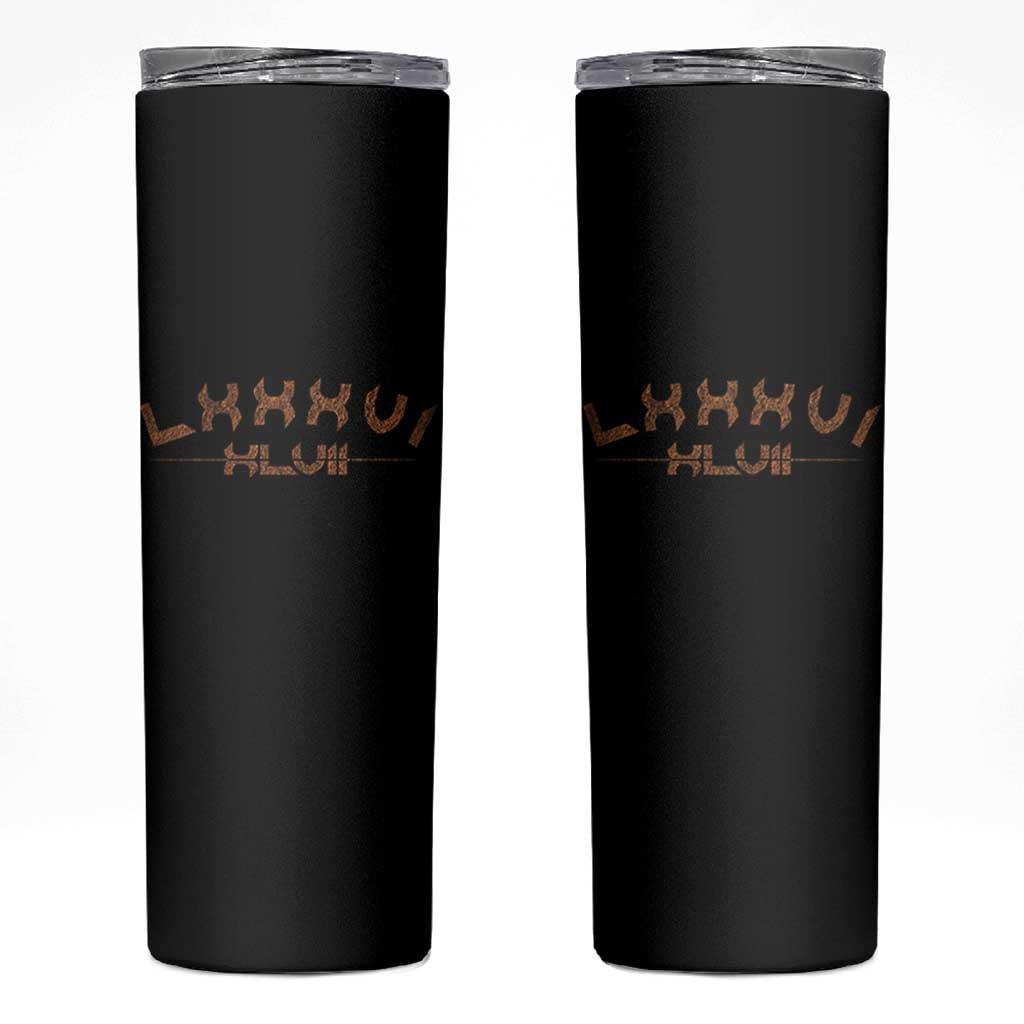Retro 8647 Skinny Tumbler Roman Numerals LXXXVI XLVII 86 47 TS10