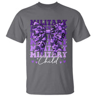 Military Child Coquette Bow T Shirt Purple Up Camo Kids Girls