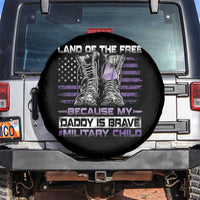 Purple Up For Military Kids Spare Tire Cover Military Child Month My Daddy Is Brave