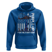 Purple Up For Military Kids Hoodie Camo American Flag Military Child Month USA Camouflage