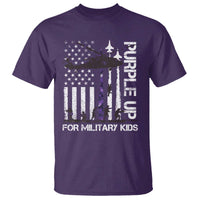 Purple Up For Military Kids T Shirt Camo American Flag Military Child Month USA Camouflage
