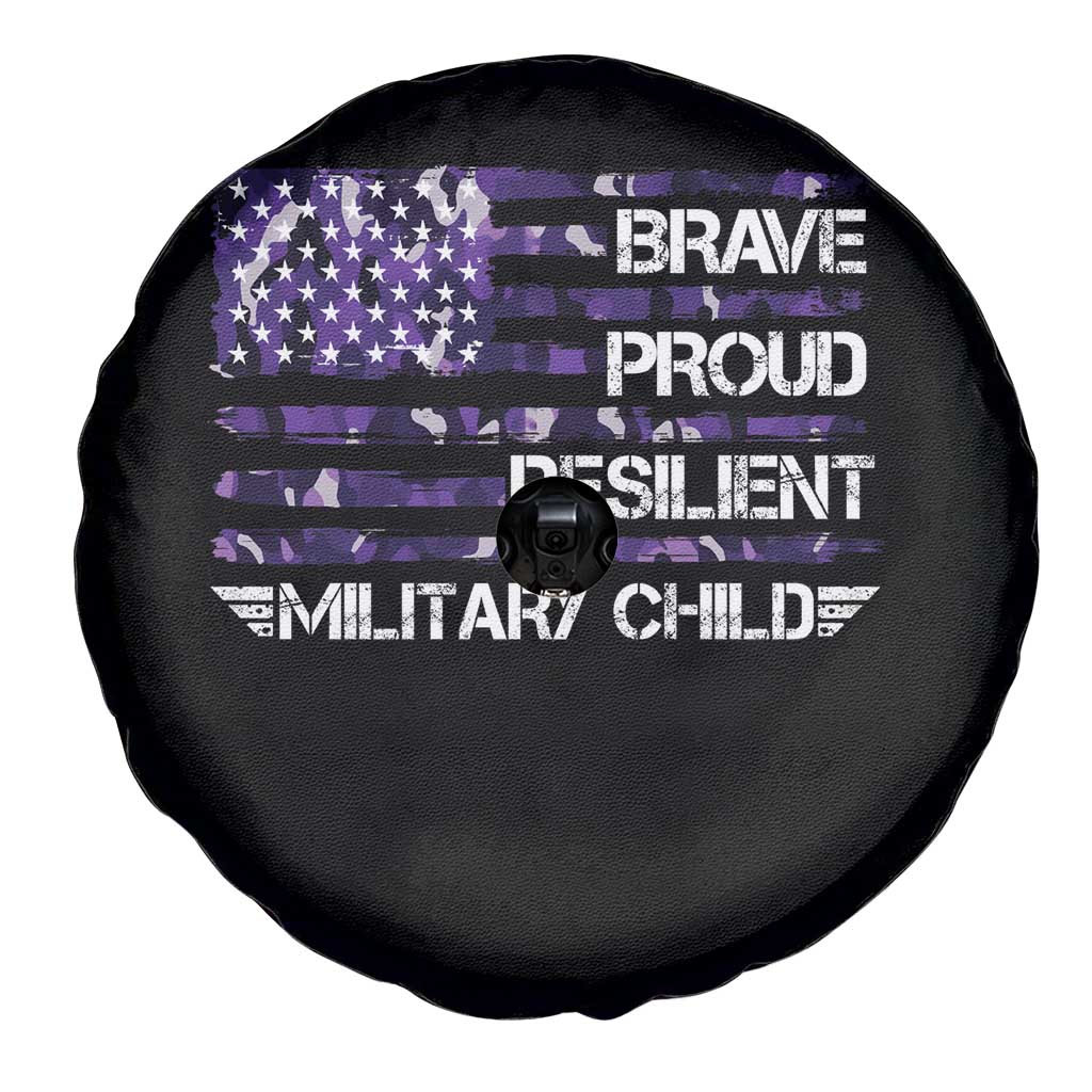 Military Kids Military Child Spare Tire Cover Camo American Flag USA Camouflage