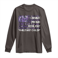 Military Kids Military Child Long Sleeve Shirt Camo American Flag USA Camouflage