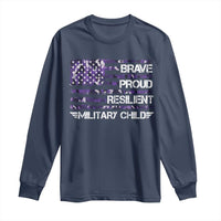 Military Kids Military Child Long Sleeve Shirt Camo American Flag USA Camouflage