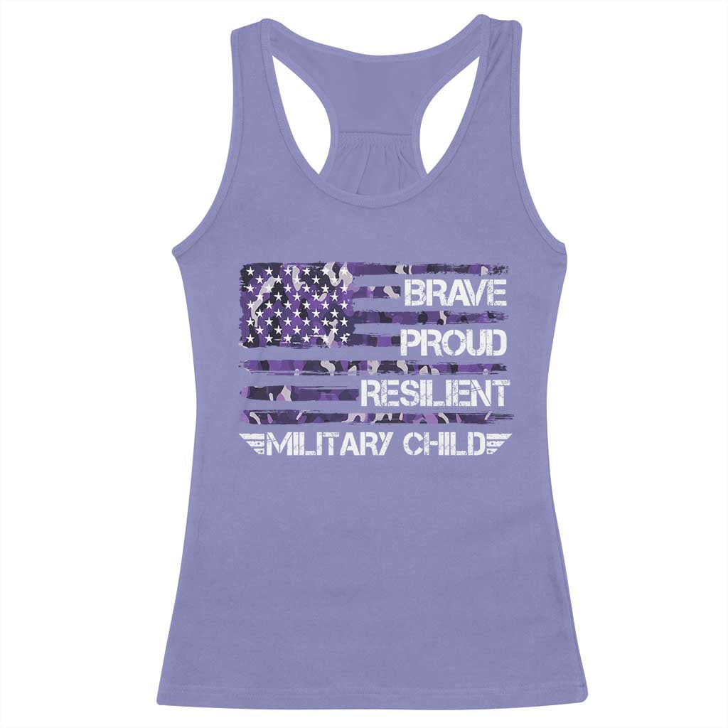 Military Kids Military Child Racerback Tank Top Camo American Flag USA Camouflage