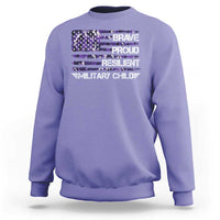 Military Kids Military Child Sweatshirt Camo American Flag USA Camouflage