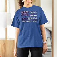 Military Kids Military Child T Shirt For Women Camo American Flag USA Camouflage