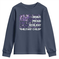 Military Kids Military Child Youth Sweatshirt Camo American Flag USA Camouflage
