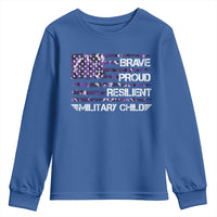 Military Kids Military Child Youth Sweatshirt Camo American Flag USA Camouflage