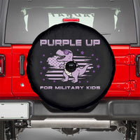 Purple Up For Military Kids Spare Tire Cover Military Child Month Army Dinosaur Dino