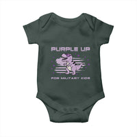 Purple Up For Military Kids Baby Onesie Military Child Month Army Dinosaur Dino