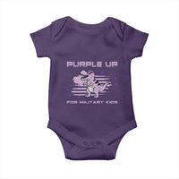 Purple Up For Military Kids Baby Onesie Military Child Month Army Dinosaur Dino