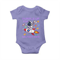 Purple Up For Military Kids Baby Onesie Military Child Month Astronaut Funny