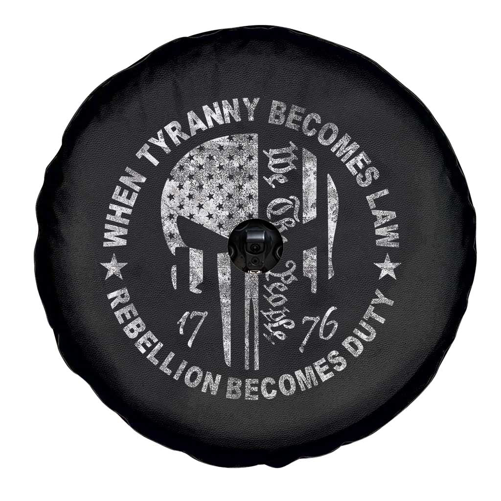 When Tyranny Becomes Law Rebellion Becomes Duty Spare Tire Cover We The People 1776 American Flag