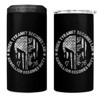 When Tyranny Becomes Law Rebellion Becomes Duty 4 in 1 Can Cooler Tumbler We The People 1776 American Flag