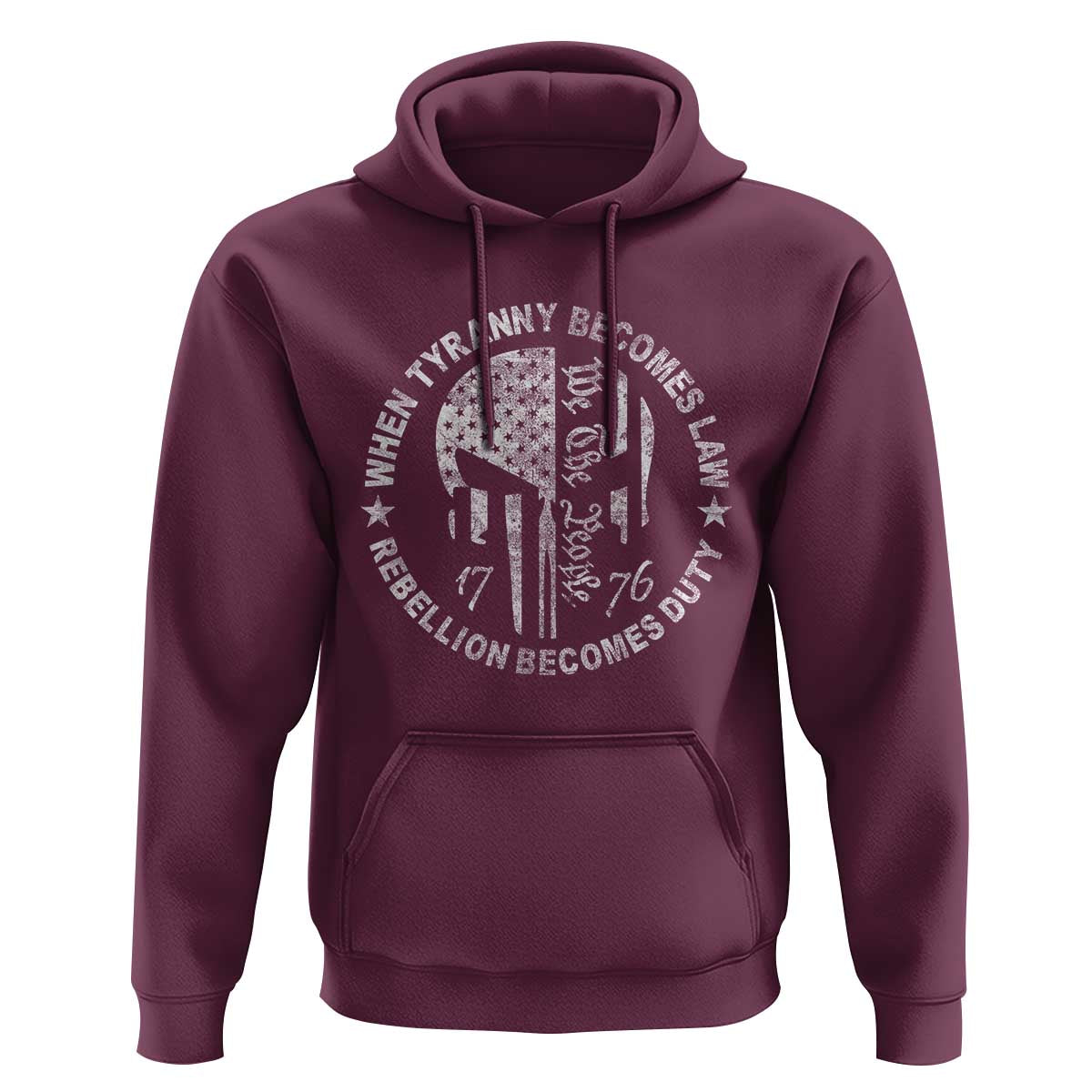 When Tyranny Becomes Law Rebellion Becomes Duty Hoodie We The People 1776 American Flag