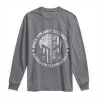 When Tyranny Becomes Law Rebellion Becomes Duty Long Sleeve Shirt We The People 1776 American Flag
