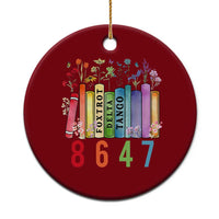 Retro 8647 Ceramic Ornament Foxtrots Delta Tangos Book Flower - Wonder Print Shop