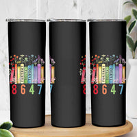 Retro 8647 Skinny Tumbler Foxtrots Delta Tangos Book Flower