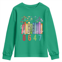 Retro 8647 Youth Sweatshirt Foxtrots Delta Tangos Book Flower