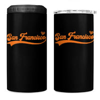 San Francisco 4 in 1 Can Cooler Tumbler SF Varsity California Script Vintage Sports Jersey Style