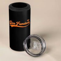 San Francisco 4 in 1 Can Cooler Tumbler SF Varsity California Script Vintage Sports Jersey Style