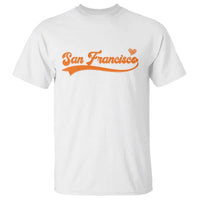 San Francisco T Shirt SF Varsity California Script Vintage Sports Jersey Style