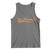 San Francisco Tank Top SF Varsity California Script Vintage Sports Jersey Style