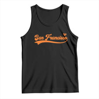 San Francisco Tank Top SF Varsity California Script Vintage Sports Jersey Style
