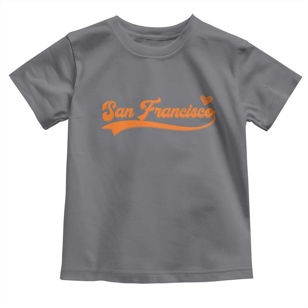San Francisco Toddler T Shirt SF Varsity California Script Vintage Sports Jersey Style