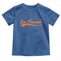 San Francisco Toddler T Shirt SF Varsity California Script Vintage Sports Jersey Style