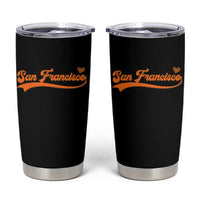 San Francisco Tumbler Cup SF Varsity California Script Vintage Sports Jersey Style