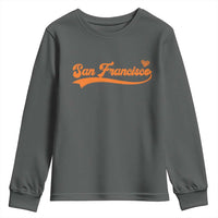 San Francisco Youth Sweatshirt SF Varsity California Script Vintage Sports Jersey Style